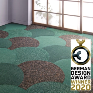 Freiform Fliese Flake German Design Award 2020, Teppichfliese - Freiform Fliese Flake German Design Award 2020, Teppichfliese