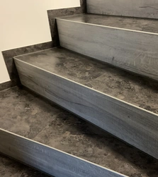 Treppenrenovierung mit Designbelag - Treppenrenovierung mit Designbelag
